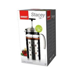 French press BANQUET Stacey 1 l 

 obrázok produktu 1 z 3