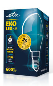LED žiarovka ETA EKO LEDka mini globe 7W, E14, neutrálna biela 

 obrázok produktu 3 z 3