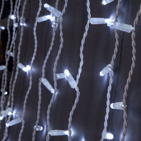 Vianočné osvetlenie ColorWay vonkajšie, 192 LED, 220V AC, 6× 0,6m, studená biela 

 obrázok produktu 5 z 19