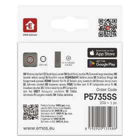 Zvonček bezdrôtový EMOS GoSmart P5735SS strieborný

 obrázok produktu 19 z 19