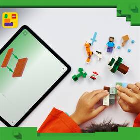 Stavebnica LEGO® Minecraft®  21583 Steve a dobrodružství v tajze 

 obrázok produktu 8 z 9