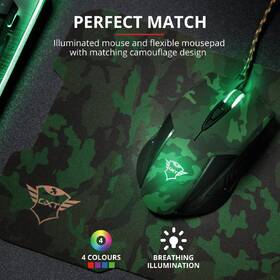 Myš Trust GXT 781 Rixa Camo Gaming & Mouse Pad čierna/zelená

 obrázok produktu 11 z 13