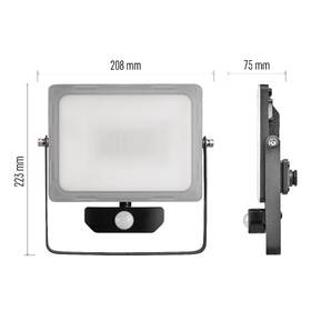 Reflektor EMOS ILIO 51W 4600LM PIR IP44 NW čierny/sivý

 obrázok produktu 5 z 9