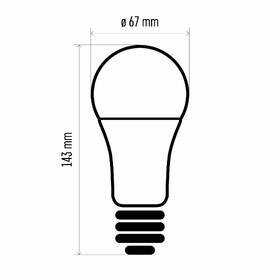 LED žiarovka EMOS klasik, E27, 19W, teplá biela 

 obrázok produktu 4 z 5