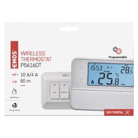Termostat EMOS izbový, programovateľný, bezdrôtový, OpenTherm, P5616OT 

 obrázok produktu 11 z 11