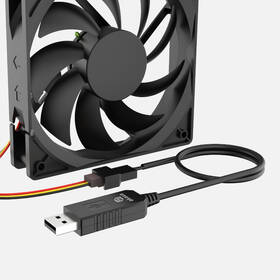 Adaptér AKASA USB to 3-Pin/4-Pin, 5V/12V  PC Fan čierny

 obrázok produktu 3 z 3
