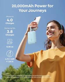 Powerbank Anker Anker Zolo 20000mAh, 45W s káblom USB-C čierny

 obrázok produktu 3 z 5