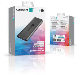 Externý rámček Connect IT AluSafe externý box pre SSD disky M.2 NVMe, 10 Gbps, USB-C hliník

 obrázok produktu 3 z 3