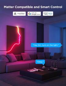 LED pásik Govee Neon 2 MATTER, 3m, RGBIC 

 obrázok produktu 5 z 12