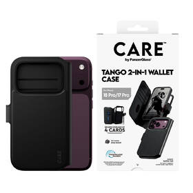 Puzdro na mobil flipové PanzerGlass CARE na Apple iPhone 18 Pro / 17 Pro Tango 2v1 Wallet MagSafe čierne

 obrázok produktu 2 z 4