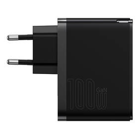 Nabíjačka do siete Baseus GaN5 Pro, USB-C + USB-A 100W čierna

 obrázok produktu 2 z 10