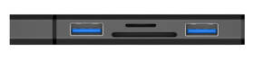 Čítačka pamäťových kariet Connect IT COMPACT 4v1 USB-A hub + čítačka kariet, USB-A/ 2x USB-A 3.0, 1x SD, 1x MicroSD 

 obrázok produktu 2 z 4