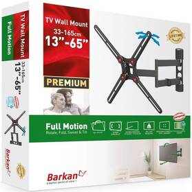 Držiak na TV Barkan BM343, polohovatelný, pro úhlopříčku 13" až 65", nosnost 40 kg 

 obrázok produktu 2 z 3