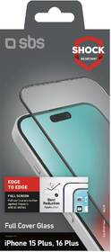 Tvrdené sklo SBS Full Cover na Apple iPhone 16 Plus/15 Plus čierne

 obrázok produktu 1 z 1