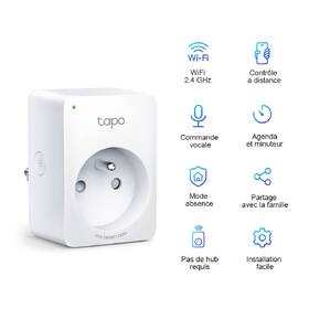 Inteligentná zásuvka TP-Link Tapo P100, 2ks biela

 obrázok produktu 1 z 6