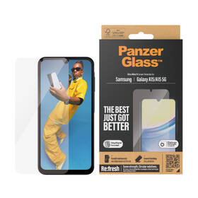 Tvrdené sklo PanzerGlass Ultra-Wide Fit na Samsung Galaxy A15/A15 5G s instalačním rámečkem 

 obrázok produktu 2 z 3
