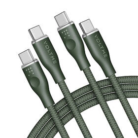 Kábel Voltme Powerlink Rugg Series USB-C/USB-C, CTC 5A/100W 1,8m zelený

 obrázok produktu 1 z 4