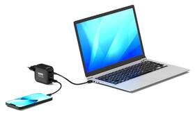 Nabíjačka do siete PORT CONNECT GaN2 100W, 2x USB-C PD a USB-A QC čierny

 obrázok produktu 8 z 8