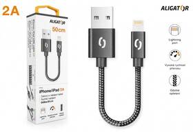 Kábel Aligator Premium USB/Lightning, 0,5m čierny

 obrázok produktu 7 z 7