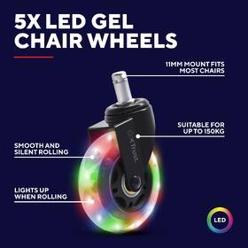 Kolieska Trust GXT701 Gel Chair Wheels LED čierna

 obrázok produktu 6 z 6