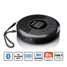Discman Lenco CD-340BK čierny

 obrázok produktu 7 z 7