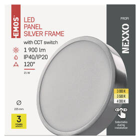 LED stropné svietidlo EMOS Nexxo, kruh, 21W, CCT kovové

 obrázok produktu 2 z 2