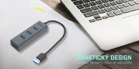 USB Hub i-tec Metal USB 3.0 / 4x USB 3.0 sivý

 obrázok produktu 4 z 4