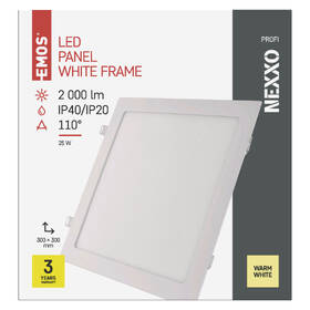 LED stropné svietidlo EMOS Nexxo, štvorec, 25W, teplá biela biele

 obrázok produktu 2 z 2