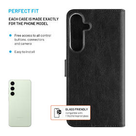 Puzdro na mobil flipové FIXED Opus na Samsung Galaxy S25+ čierne

 obrázok produktu 2 z 7