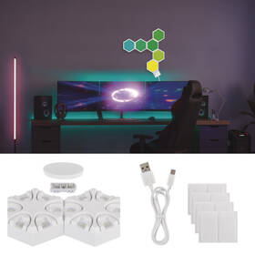 Stolná lampa EMOS GoSmart, Quantum Light, 5,5 W, RGB biela

 obrázok produktu 8 z 10