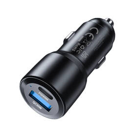 Adaptér do auta Mobile Origin 1x USB-A/1x USB-C 60W čierny

 obrázok produktu 1 z 11