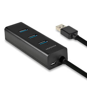 USB Hub Axagon USB / 4x USB 3.0, 1,2 m čierny

 obrázok produktu 1 z 8