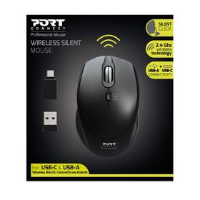 Myš PORT CONNECT Silent USB-A/USB-C čierna

 obrázok produktu 3 z 4