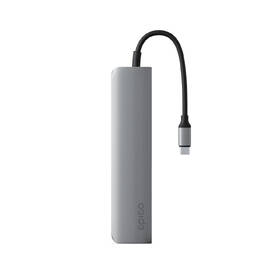 USB Hub Epico 6in1 Aluminium 8K USB-C/1× USB-C, 2× USB 3.0, HDMI, microSD, SD sivý

 obrázok produktu 2 z 3