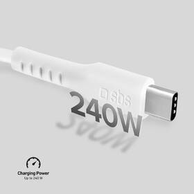 Kábel SBS USB-C/USB-C, PD, 240 W, 3 m biely

 obrázok produktu 2 z 7