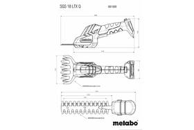 Nožnice na trávu Metabo SGS 18 LTX Q (bez batérie) 601609850 

 obrázok produktu 3 z 3