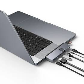 USB Hub Targus USB-C HD7-in-2 /1× USB 3.0, 2× USB-C, HDMI, Jack 3,5 mm, LAN, microSD na MacBook a NTB sivý

 obrázok produktu 1 z 9