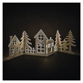 LED dekorácie EMOS drevená dedinka, 60 cm, 40LED, teplá biela, časovač 

 obrázok produktu 7 z 7