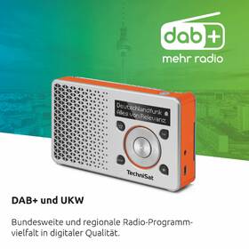 Rádioprijímač s DAB+ Technisat DIGITRADIO 1 strieborný/oranžový

 obrázok produktu 6 z 6