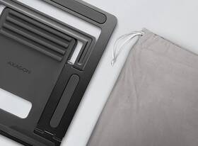 Stojanček Axagon hliníkový, pre notebooky 10" - 16", 4 nastaviteľné uhly 

 obrázok produktu 7 z 7