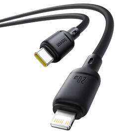 Kábel Baseus Silky USB-C/Lightning, 20W, 1m čierny

 obrázok produktu 3 z 5