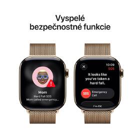 Inteligentné hodinky Apple GPS + Cellular 42mm zlatý titán - zlatý milánsky ťah 

 obrázok produktu 5 z 7