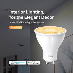 Inteligentná žiarovka TP-Link Tapo L610, Smart Wi-Fi, GU10, 2,9 W, teplá biela 

 obrázok produktu 2 z 7