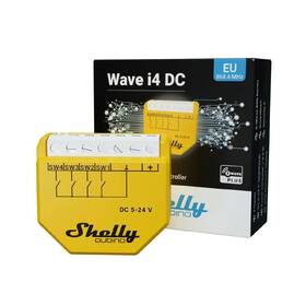 Modul Shelly Qubino Wave i4 DC, modul pre aktiváciu scén, Z-Wave žltý

 obrázok produktu 1 z 2