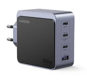 Nabíjačka do siete UGREEN Nexode S 100W 3xUSB-C, 1xUSB-A, GaN sivá

 obrázok produktu 1 z 14