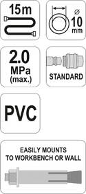 Vzduchová hadica YATO YT-24240 15m 

 obrázok produktu 2 z 2