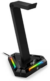 Stojanček Genius GX-UH100 na headset, RGB, USB hub čierny

 obrázok produktu 1 z 2