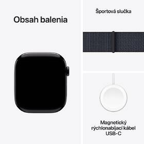 Inteligentné hodinky Apple GPS 46mm klavírno čierny hliník - atramentovo fialový prevliekaci športový remienok 

 obrázok produktu 8 z 8