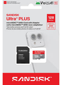 Pamäťová karta SANDISK 128GB UHS-I U1 (200R) + SD apaptér 

 obrázok produktu 4 z 5