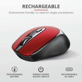 Myš Trust Zaya Rechargeable čierna/červená

 obrázok produktu 8 z 11
